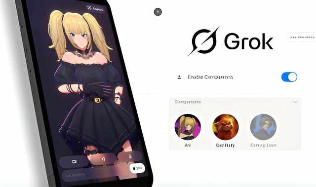 Grokの新機能「コンパニオン」