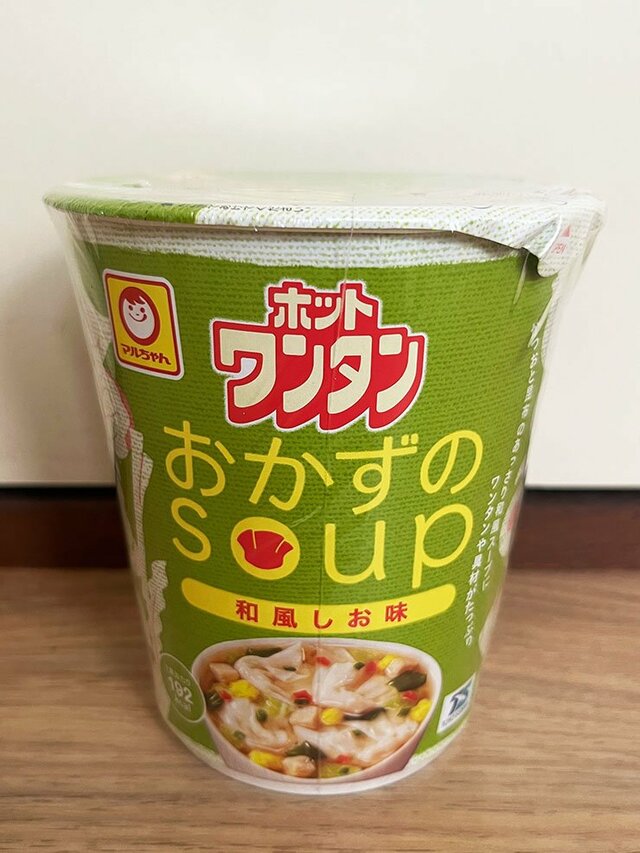 『おかずのスープ』のパッケージ画像（東洋水産・246円）　※撮影／編集部