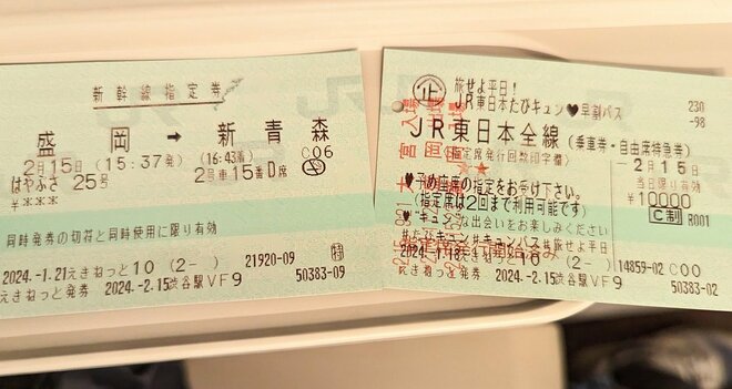 1日1万円「新幹線も乗り放題」JR東日本『キュンパス』が大沸騰！「地方の列車が都心のラッシュ時並」にの画像