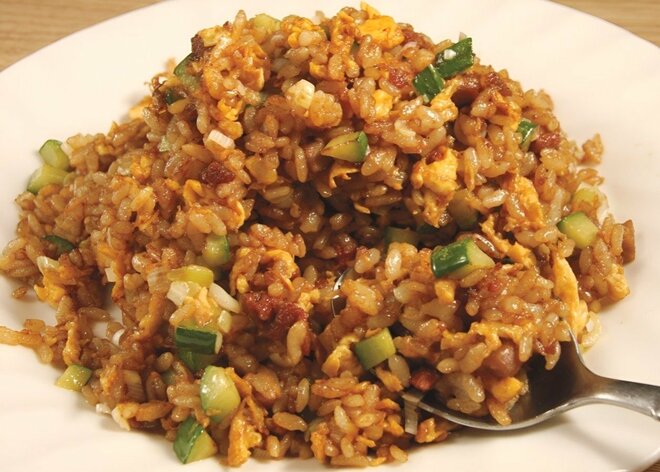 チャーシューと玉子チャーハン