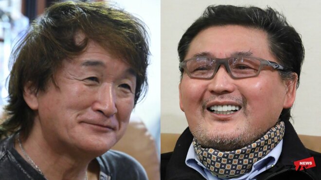 ボクシング談義に花が咲く2人（左）板垣恵介氏（右）貴乃花