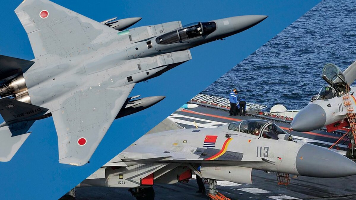 極東有事シミュレーション【戦闘機対決】F-15（日本）vs J-15（中国