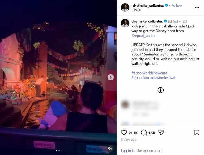米ディズニーで衝撃の迷惑行為　アトラクションの乗客が突然水中にダイブ、同行者もろとも「出入り禁止」広報がコメントの画像