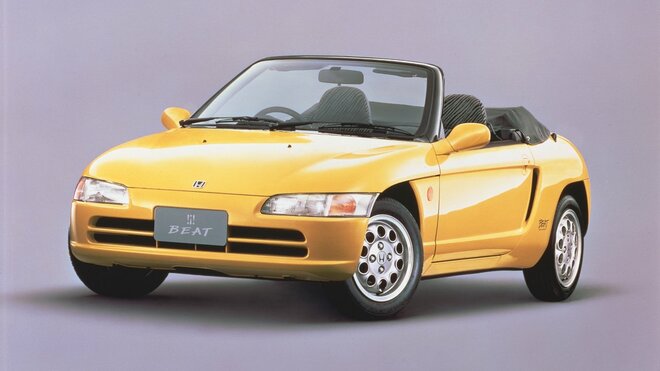 黄色のホンダビート