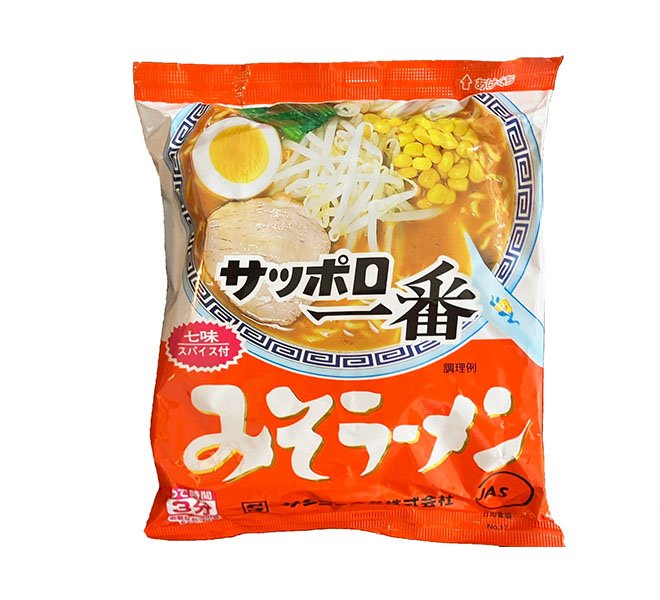 昔ながらのあっさり系で飽きがこない『サッポロ一番　味噌らーめん』　※撮影／編集部