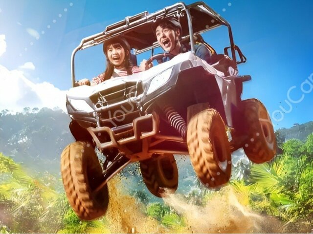 ジャングルのオフロードを自ら運転する難関ドライブ「バギーボルテージ」