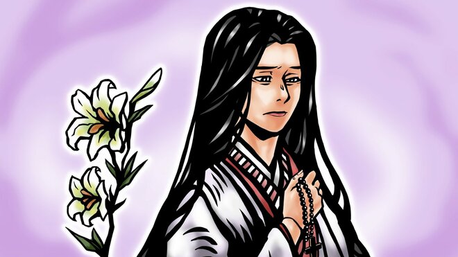 細川ガラシャのイラスト