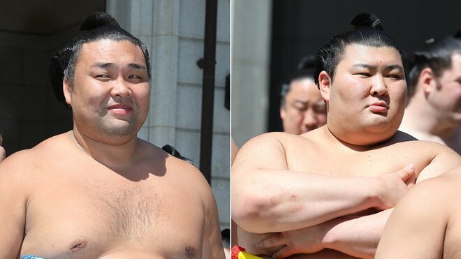霧島（左）、熱海富士