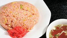 「色鮮やかな明太子入りチャーハン」上尾飯店［あげおはんてん］（埼玉・上尾）