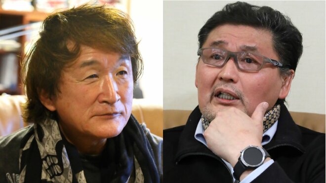 （左）板垣恵介氏（右）貴乃花