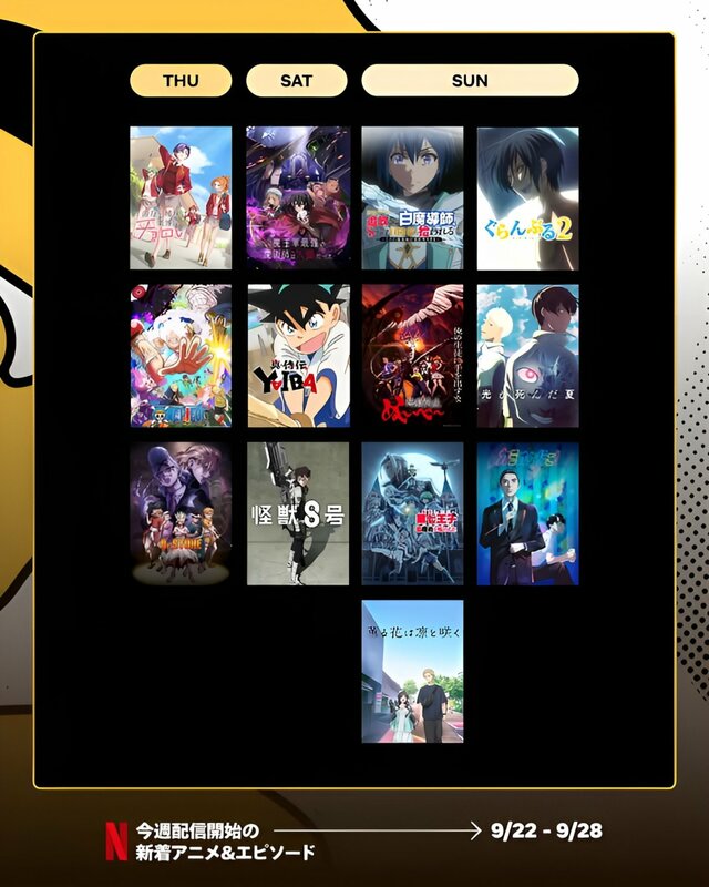 配信アニメ作品一覧