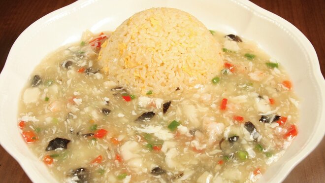 海鮮あんかけチャーハン