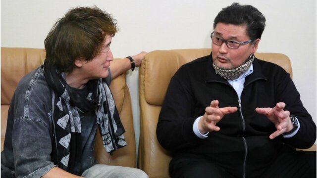 角界裏話で大盛り上がる、板垣恵介氏と貴乃花