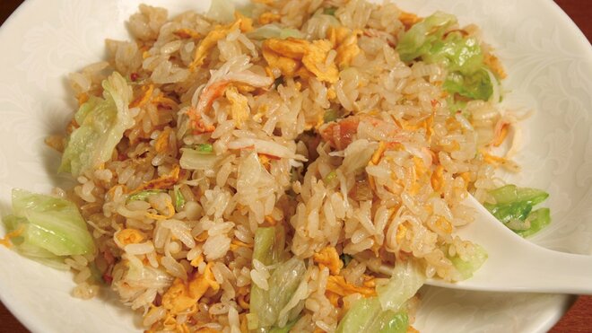 カニレタスチャーハン 1350円