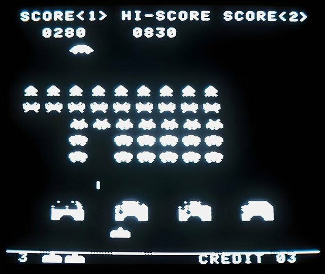 スペースインベーダー画面